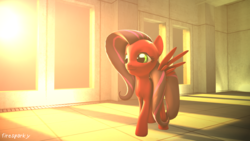 Size: 3840x2160 | Tagged: safe, artist:firesparky, oc, oc only, oc:athena, pegasus, pony, 3d, female, high res, mare, solo, source filmmaker