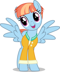 Size: 3306x4000 | Tagged: safe, artist:dashiesparkle, windy whistles, pegasus, pony, g4, .svg available, clothes, cute, female, head tilt, high res, mare, open mouth, open smile, simple background, smiling, solo, spread wings, transparent background, vector, windybetes, wings