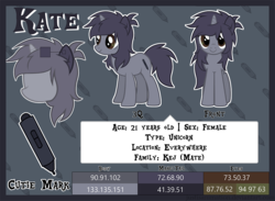 Size: 1280x938 | Tagged: safe, artist:justisanimation, oc, oc only, oc:kate, pony, unicorn, female, mare, reference sheet, solo, vector