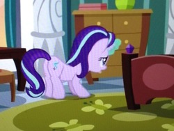 Size: 1440x1080 | Tagged: safe, screencap, starlight glimmer, pony, unicorn, a royal problem, g4, butt, female, mare, out of context, photo, picture of a screen, plot, solo