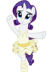 Size: 2200x3050 | Tagged: safe, artist:cheezedoodle96, rarity, pony, unicorn, a royal problem, g4, .svg available, alternate hairstyle, balancing, ballerina, bipedal, clothes, cute, female, high res, mare, raribetes, raririna, simple background, skirt, solo, standing, standing on one leg, svg, transparent background, tutu, tutu cute, vector