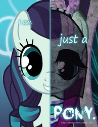 Size: 2000x2577 | Tagged: safe, artist:starbat, coloratura, earth pony, pony, two sided posters, g4, the mane attraction, clothes, countess coloratura, female, high res, mare, rara, split screen