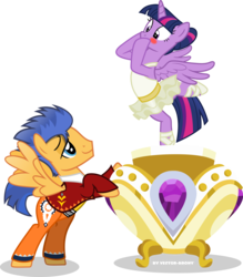 Size: 2815x3213 | Tagged: safe, artist:vector-brony, flash sentry, twilight sparkle, alicorn, pony, a royal problem, g4, ballerina, blushing, chitty chitty bang bang, clothes, cute, female, high res, male, mare, ship:flashlight, shipping, simple background, stallion, steadfast tin soldier, straight, the steadfast tin soldier, transparent background, tutu, twiabetes, twilarina, twilight sparkle (alicorn), uniform