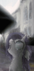 Size: 339x700 | Tagged: safe, artist:plotcore, rarity, pony, unicorn, g4, animated, crying, female, gif, looking up, open mouth, screaming, solo, vibrating