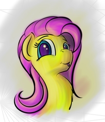 Size: 1000x1165 | Tagged: safe, artist:nyashka-vaiper, fluttershy, pony, g4, bust, cute, female, looking at you, looking sideways, portrait, shyabetes, solo, tongue out