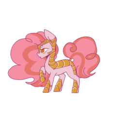 Size: 2500x2500 | Tagged: safe, artist:conspiracyadopts, oc, oc only, oc:sunrise, earth pony, pony, armor, female, filly, high res, magical lesbian spawn, offspring, parent:daybreaker, parent:pinkie pie, parents:pinkiebreaker, simple background, solo, transparent background