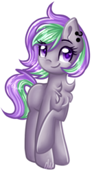 Size: 569x1061 | Tagged: safe, artist:sketchyhowl, oc, oc only, oc:grape grass, earth pony, pony, female, mare, simple background, solo, transparent background