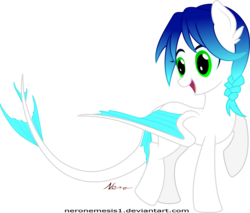 Size: 3588x3055 | Tagged: safe, artist:neronemesis1, oc, oc only, oc:snowball, dracony, hybrid, female, high res, simple background, solo, transparent background, vector