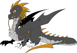 Size: 2845x1946 | Tagged: safe, artist:dormin-dim, oc, oc only, oc:dark togue, dragon, claws, fangs, looking at you, male, scar, simple background, solo, transparent background