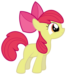 Size: 7328x8000 | Tagged: safe, artist:omniferious, apple bloom, earth pony, pony, g4, absurd resolution, female, simple background, solo, transparent background, vector