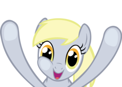 Size: 3410x2431 | Tagged: safe, artist:ocarina0ftimelord, derpy hooves, pegasus, pony, g4, female, fourth wall pose, high res, mare, simple background, solo, transparent background, vector
