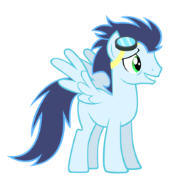 Size: 4500x4500 | Tagged: safe, artist:blackm3sh, soarin', pegasus, pony, g4, absurd resolution, goggles, male, missing cutie mark, simple background, solo, stallion, transparent background, vector