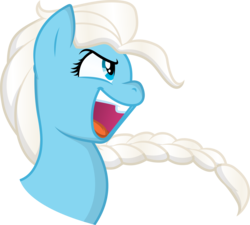 Size: 7158x6439 | Tagged: safe, artist:gray-gold, artist:mickeymonster, pony, .svg available, absurd resolution, disney, elsa, frozen (movie), ponified, simple background, solo, transparent background, vector, vector trace