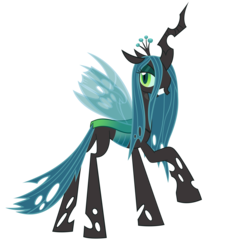 Size: 4000x4000 | Tagged: safe, artist:phantombadger, queen chrysalis, changeling, changeling queen, g4, female, simple background, solo, transparent background, vector