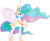 Size: 4909x4039 | Tagged: safe, artist:moongazeponies, princess celestia, alicorn, pony, g4, absurd resolution, female, mare, simple background, solo, transparent background, vector