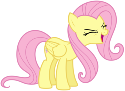 Size: 4996x3660 | Tagged: safe, artist:php11, fluttershy, pegasus, pony, g4, sonic rainboom (episode), absurd resolution, cute, eyes closed, female, flutteryay, inkscape, mare, shyabetes, simple background, solo, transparent background, vector, vector trace, yay