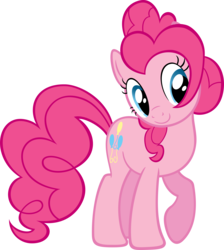 Size: 4910x5487 | Tagged: safe, artist:moongazeponies, pinkie pie, earth pony, pony, g4, absurd resolution, female, mare, simple background, solo, transparent background, vector