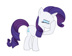 Size: 3905x2993 | Tagged: safe, artist:ocarina0ftimelord, rarity, pony, unicorn, g4, facehoof, female, high res, mare, simple background, solo, transparent background, vector