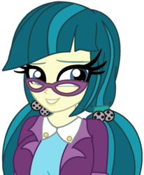 Size: 600x727 | Tagged: safe, artist:php198, juniper montage, equestria girls, equestria girls specials, g4, cute, female, glasses, junibetes, simple background, smiling, solo, transparent background