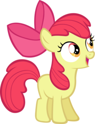Size: 4303x5601 | Tagged: safe, artist:lilcinnamon, apple bloom, earth pony, pony, g4, .psd available, absurd resolution, female, filly, simple background, solo, trace, transparent background, vector