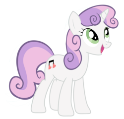 Size: 1250x1201 | Tagged: safe, artist:dlazerous, artist:kooner-cz, artist:nyax, artist:the smiling pony, edit, vector edit, sweetie belle, pony, unicorn, g4, adult, alternate cutie mark, female, green eyes, hilarious in hindsight, mare, older, older sweetie belle, open mouth, open smile, pink hair, pink mane, pink tail, purple hair, purple mane, purple tail, simple background, smiling, solo, tail, transparent background, vector, white coat, white fur