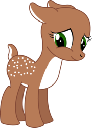 Size: 510x708 | Tagged: safe, artist:shadowfoxgraphics, deer, fawn, pony, simple background, solo, transparent background, vector