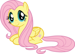 Size: 4251x3061 | Tagged: safe, artist:oceanity, fluttershy, pegasus, pony, g4, female, high res, mare, simple background, solo, transparent background, vector, vector trace
