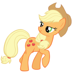 Size: 1200x1200 | Tagged: safe, artist:ancientkale, applejack, earth pony, pony, g4, female, simple background, solo, transparent background, vector