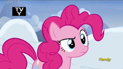 Size: 1920x1080 | Tagged: safe, screencap, pinkie pie, earth pony, pony, g4, not asking for trouble, discovery family logo, female, mare, solo, tv-y