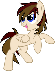 Size: 706x904 | Tagged: safe, artist:mici124, artist:micioutaki, oc, oc only, oc:sweety fly, pegasus, pony, cute, simple background, solo, transparent background, vector