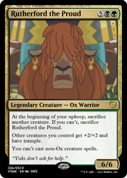 Size: 375x523 | Tagged: safe, prince rutherford, pony, g4, not asking for trouble, card, magic the gathering, trading card, trading card edit