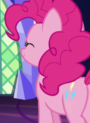 Size: 526x719 | Tagged: safe, screencap, pinkie pie, earth pony, pony, not asking for trouble, butt, cropped, female, mare, plot, smiling, solo