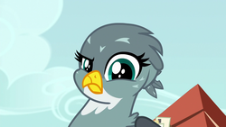 Size: 1280x720 | Tagged: safe, screencap, gabby, griffon, pony, g4, the fault in our cutie marks, female, solo