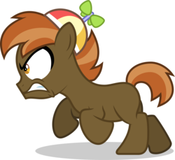 Size: 6000x5485 | Tagged: safe, artist:lahirien, button mash, earth pony, pony, don't mine at night, g4, .ai available, absurd resolution, angry, jananimations, male, simple background, solo, transparent background, vector, vector trace