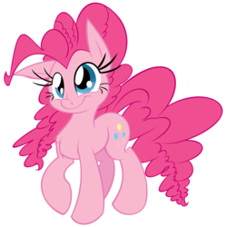 Size: 10000x10000 | Tagged: safe, artist:leadhooves, artist:phantombadger, pinkie pie, pony, g4, absurd resolution, female, simple background, solo, transparent background, vector