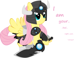 Size: 5546x4351 | Tagged: safe, artist:ostichristian, fluttershy, pony, g4, absurd resolution, armor, clothes, cosplay, costume, crossover, female, league of legends, simple background, solo, sword, transparent background, tryndamere, vector, weapon