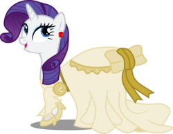 Size: 9506x7393 | Tagged: safe, artist:atomicmillennial, rarity, pony, g4, absurd resolution, clothes, dress, female, simple background, solo, transparent background, vector