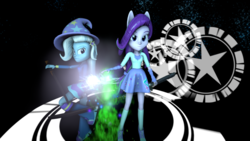 Size: 1024x576 | Tagged: safe, artist:dome2017, starlight glimmer, trixie, equestria girls, g4, 3d