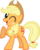 Size: 2595x3233 | Tagged: safe, artist:oceanity, applejack, earth pony, pony, g4, cute, female, happy, high res, looking at you, mare, one eye closed, simple background, solo, transparent background, vector, vector trace, wink, winking at you, yeehaw