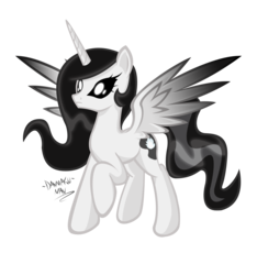 Size: 2812x3000 | Tagged: safe, artist:danmakuman, oc, oc only, alicorn, pony, alicorn oc, art trade, high res, simple background, solo, transparent background