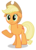 Size: 5000x6924 | Tagged: safe, artist:lahirien, applejack, earth pony, pony, g4, my little pony: friendship is magic, sweet and elite, absurd resolution, cute, female, floppy ears, happy, mare, simple background, smiling, solo, transparent background, vector, vector trace