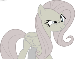 Size: 11600x9072 | Tagged: safe, artist:ifoxtrax, fluttershy, pegasus, pony, g4, absurd resolution, discorded, female, mare, simple background, solo, transparent background, vector