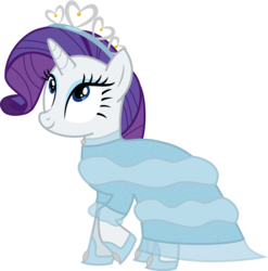 Size: 6481x6569 | Tagged: safe, artist:atomicmillennial, rarity, pony, unicorn, g4, absurd resolution, clothes, dress, female, jewelry, mare, simple background, solo, tiara, transparent background, vector