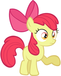 Size: 4689x5845 | Tagged: safe, artist:lilcinnamon, apple bloom, earth pony, pony, g4, .psd available, absurd resolution, female, filly, simple background, solo, trace, transparent background