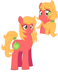 Size: 1497x1849 | Tagged: safe, artist:reina-del-caos, big macintosh, earth pony, pony, g4, macareina, rule 63, simple background, solo, transparent background, vector