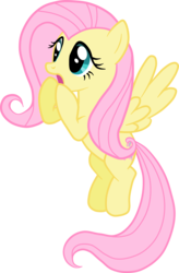 Size: 3150x4791 | Tagged: safe, artist:jennieoo, fluttershy, pegasus, pony, g4, female, high res, mare, open mouth, show accurate, simple background, solo, transparent background, vector