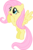 Size: 3150x4791 | Tagged: safe, artist:jennieoo, fluttershy, pegasus, pony, g4, female, high res, mare, open mouth, show accurate, simple background, solo, transparent background, vector