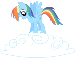 Size: 1561x1203 | Tagged: safe, artist:jennieoo, rainbow dash, pegasus, pony, g4, cloud, female, mare, show accurate, simple background, solo, transparent background, vector
