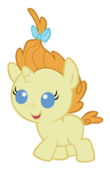 Size: 3008x4758 | Tagged: safe, artist:bronyboy, pumpkin cake, pony, unicorn, baby cakes, g4, baby, baby pony, female, high res, simple background, solo, transparent background, vector, vector trace