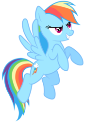 Size: 3493x5000 | Tagged: safe, artist:jennieoo, rainbow dash, pegasus, pony, g4, the ticket master, absurd resolution, female, mare, show accurate, simple background, solo, transparent background, vector, vector trace